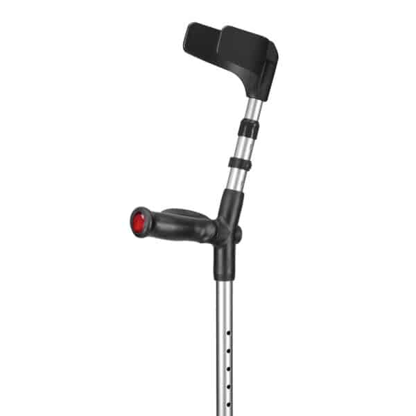 Krykke med anatomisk soft-greb - Sort/sølv - Billede 3