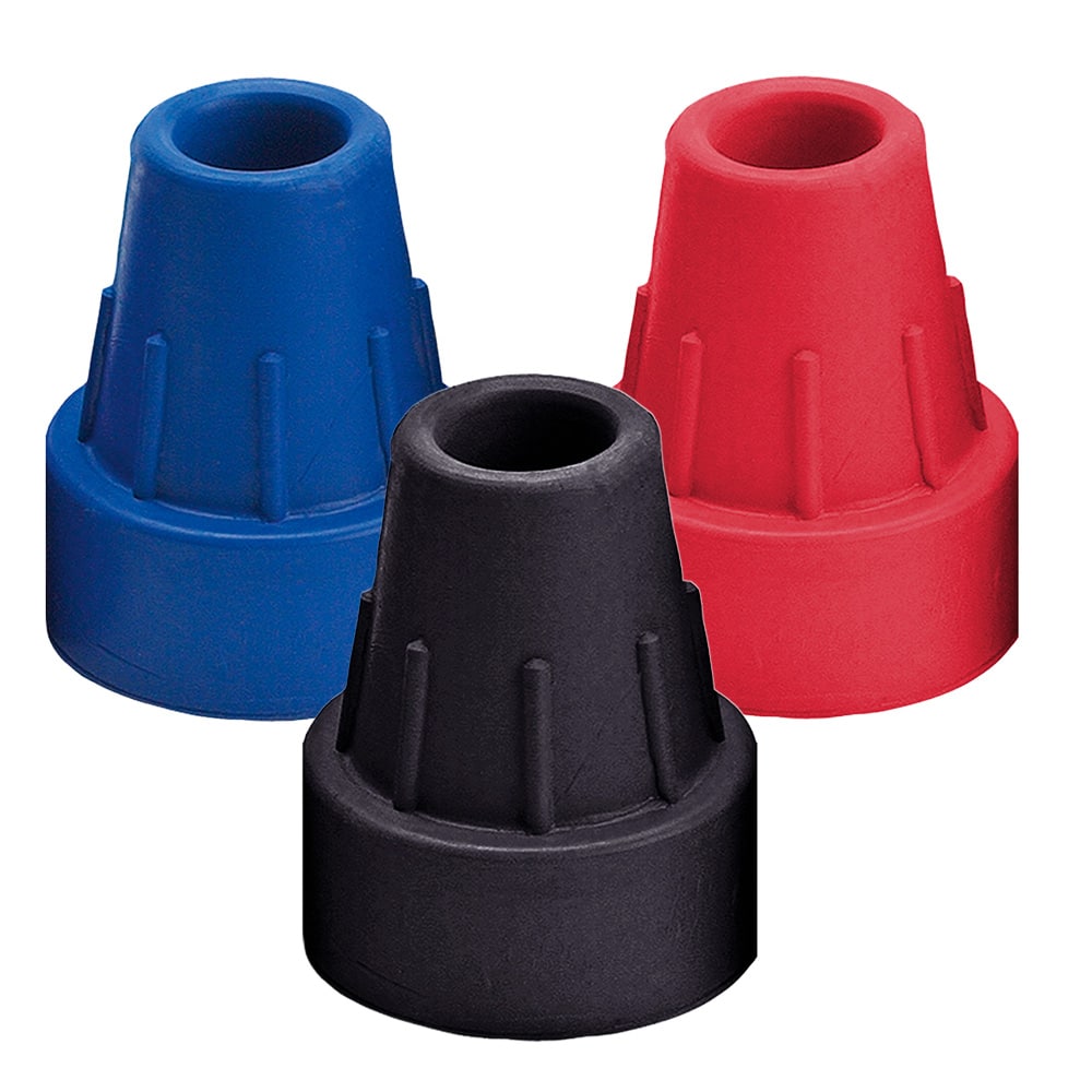 Dupsko med stålindlæg til krykker og stokke - flere farver - 16 mm