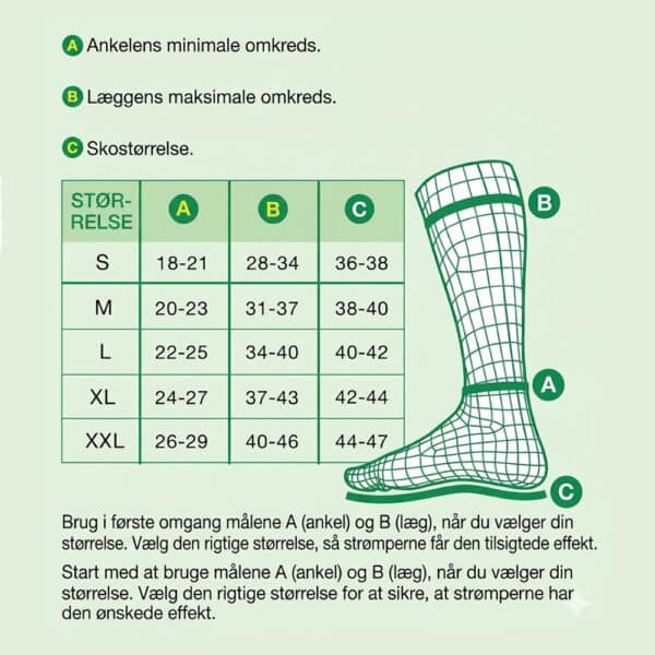 Kompressionsstrømper klasse 1 i mikrofiber – Sort - Billede 3